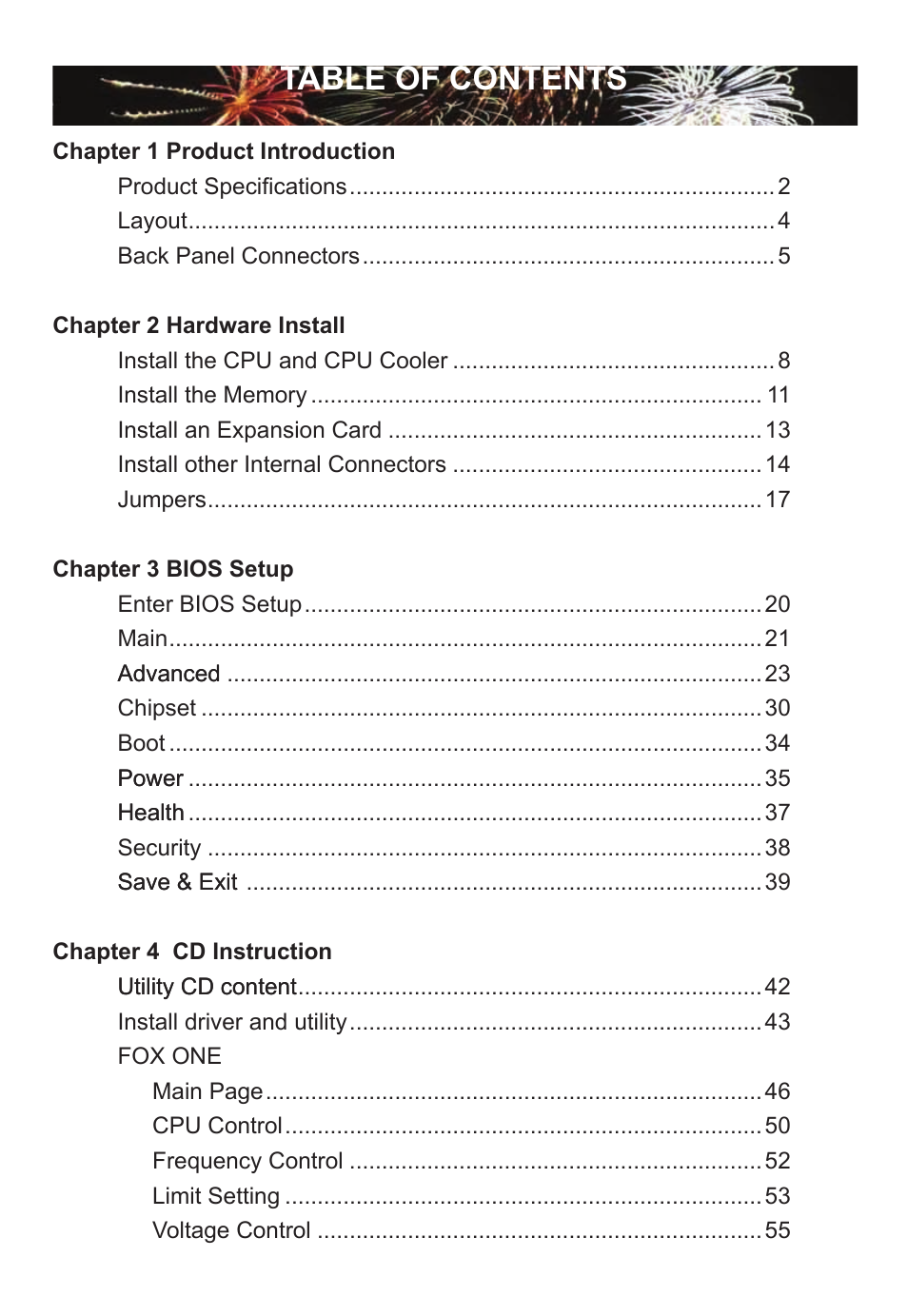 Foxconn H67S User Manual | Page 6 / 73