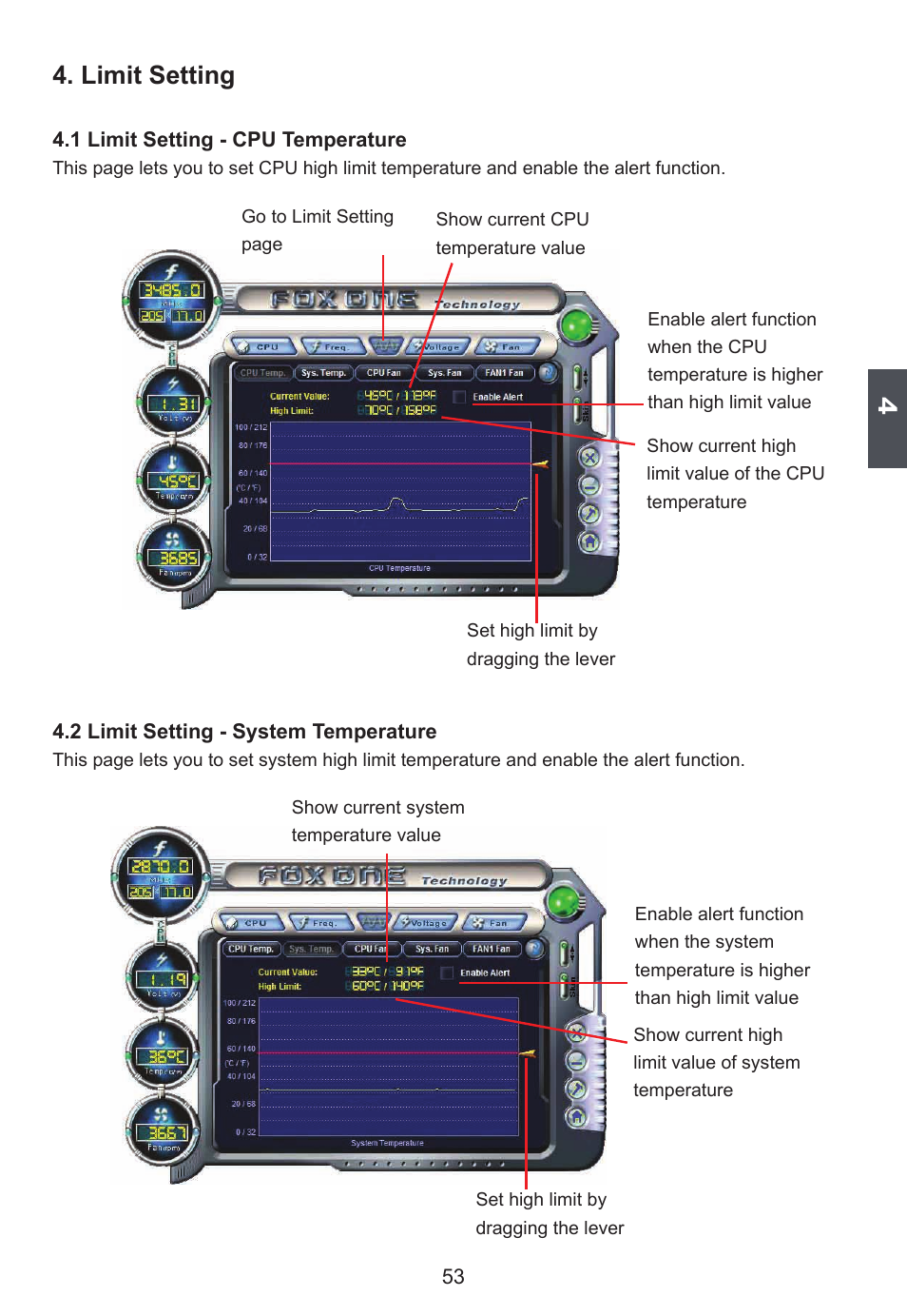 Limit setting | Foxconn H67S User Manual | Page 60 / 73