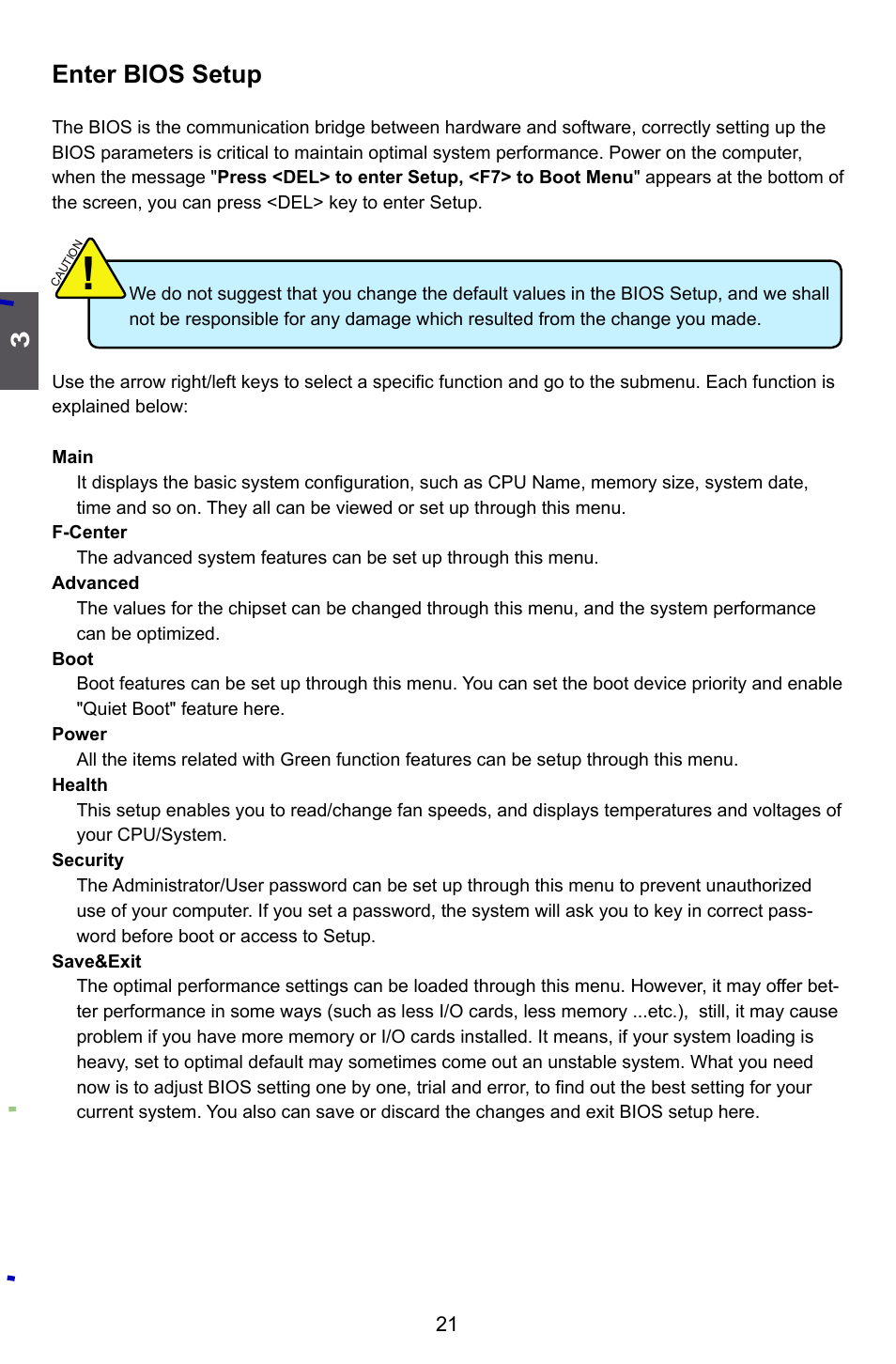 Enter bios setup | Foxconn H77M Series User Manual | Page 28 / 106