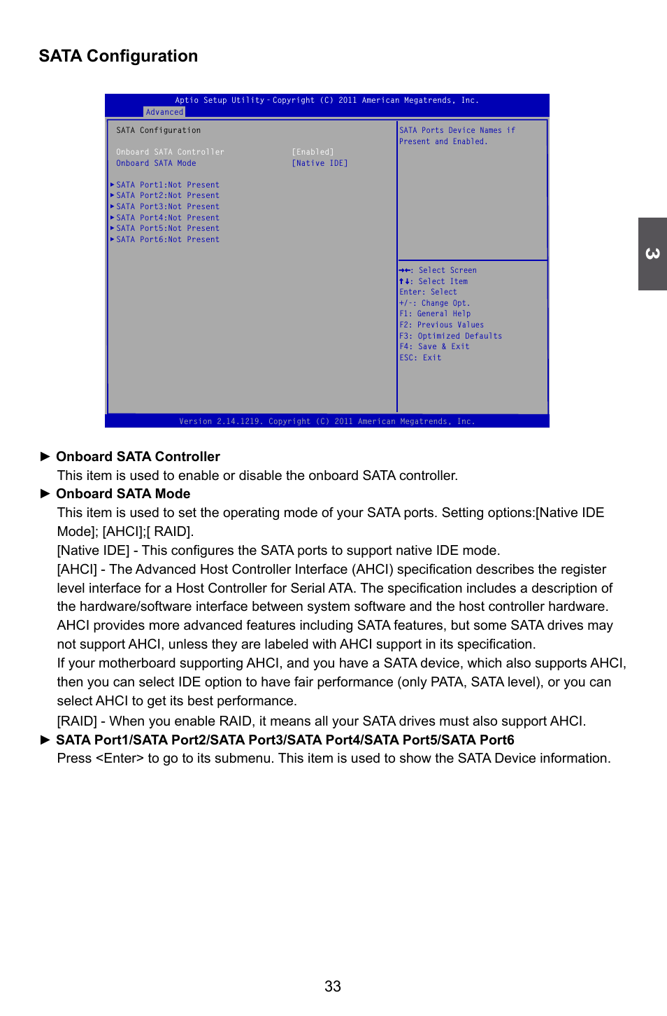 Sata configuration | Foxconn H77M Series User Manual | Page 40 / 106