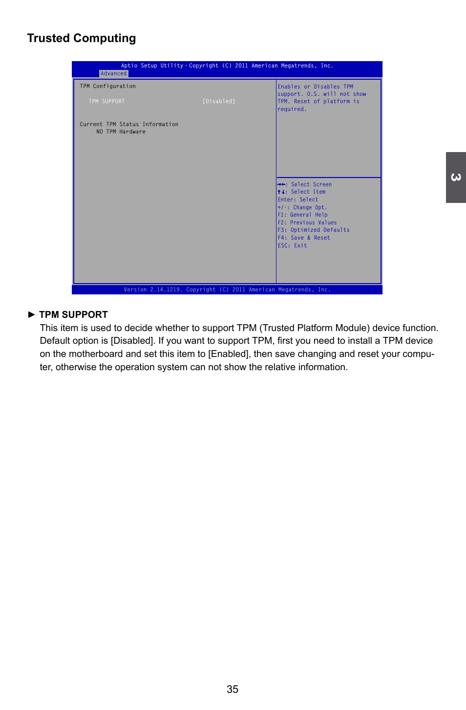 Trusted computing | Foxconn H77M Series User Manual | Page 42 / 106