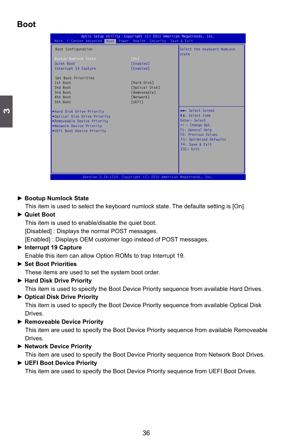 Boot | Foxconn H77M Series User Manual | Page 43 / 106