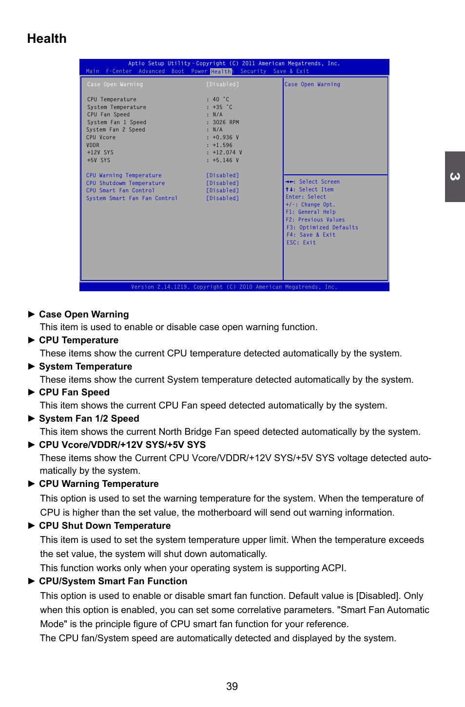 Health | Foxconn H77M Series User Manual | Page 46 / 106