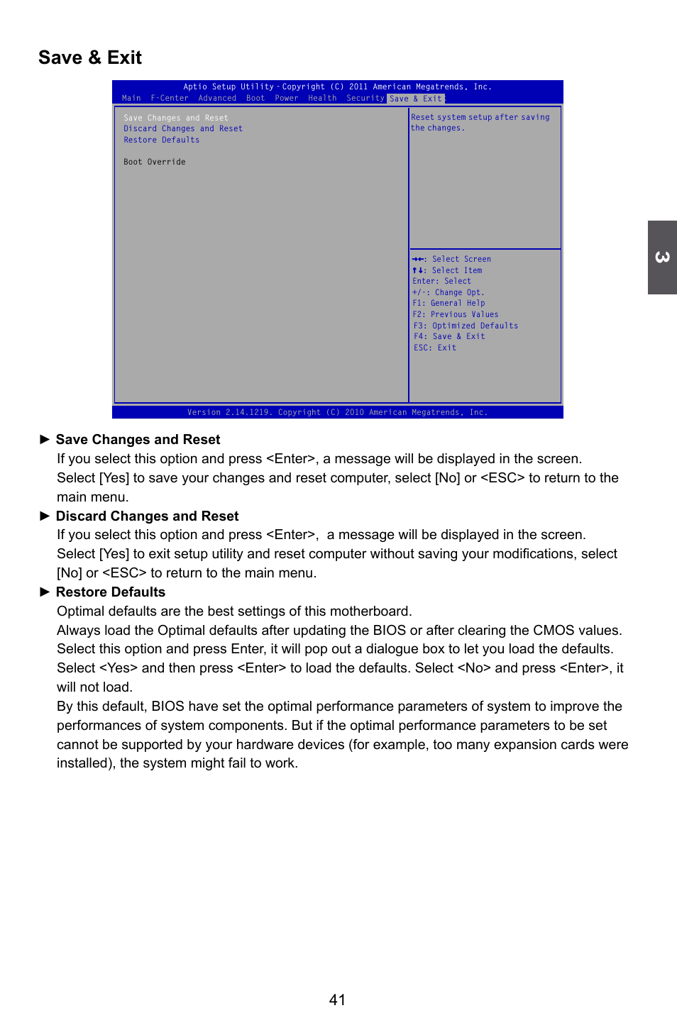 Save & exit | Foxconn H77M Series User Manual | Page 48 / 106