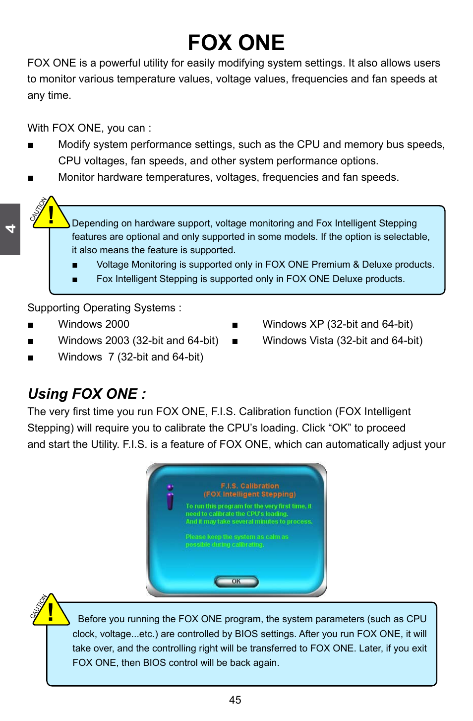 Fox one, Using fox one | Foxconn H77M Series User Manual | Page 52 / 106