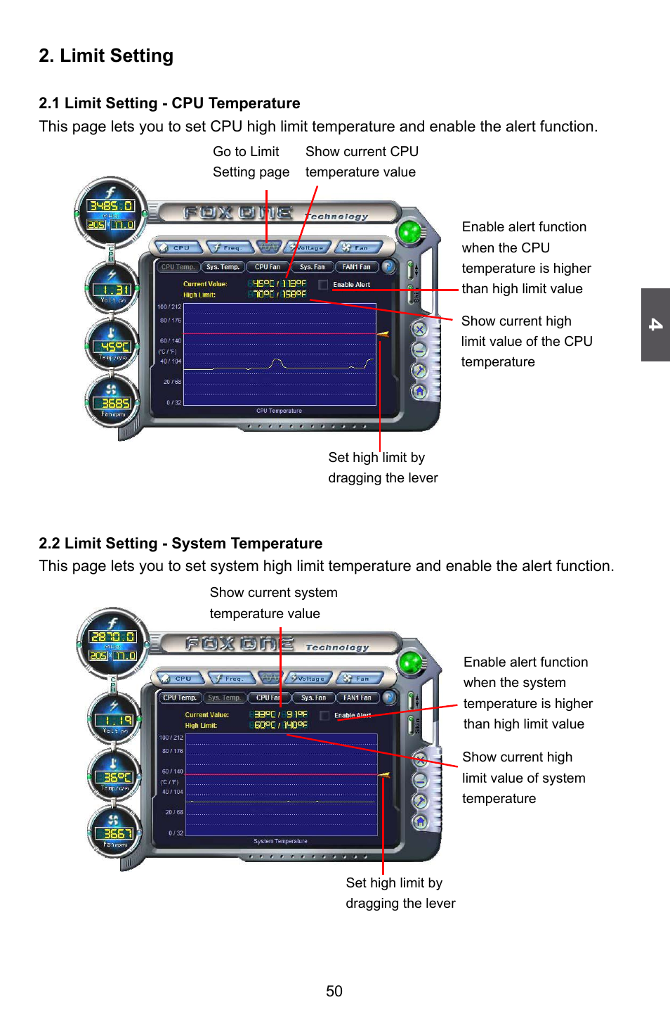 Limit setting | Foxconn H77M Series User Manual | Page 57 / 106