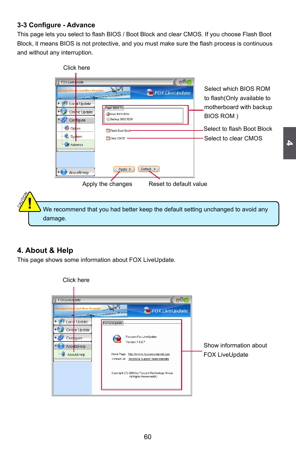 About & help | Foxconn H77M Series User Manual | Page 67 / 106