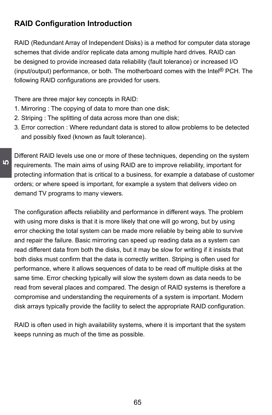 Raid configuration introduction | Foxconn H77M Series User Manual | Page 72 / 106