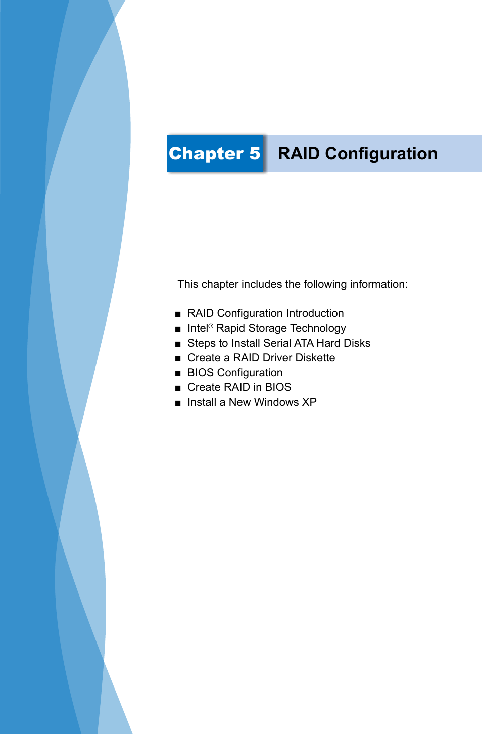 Chapter 5 raid configuration | Foxconn H77MXV Series User Manual | Page 74 / 106