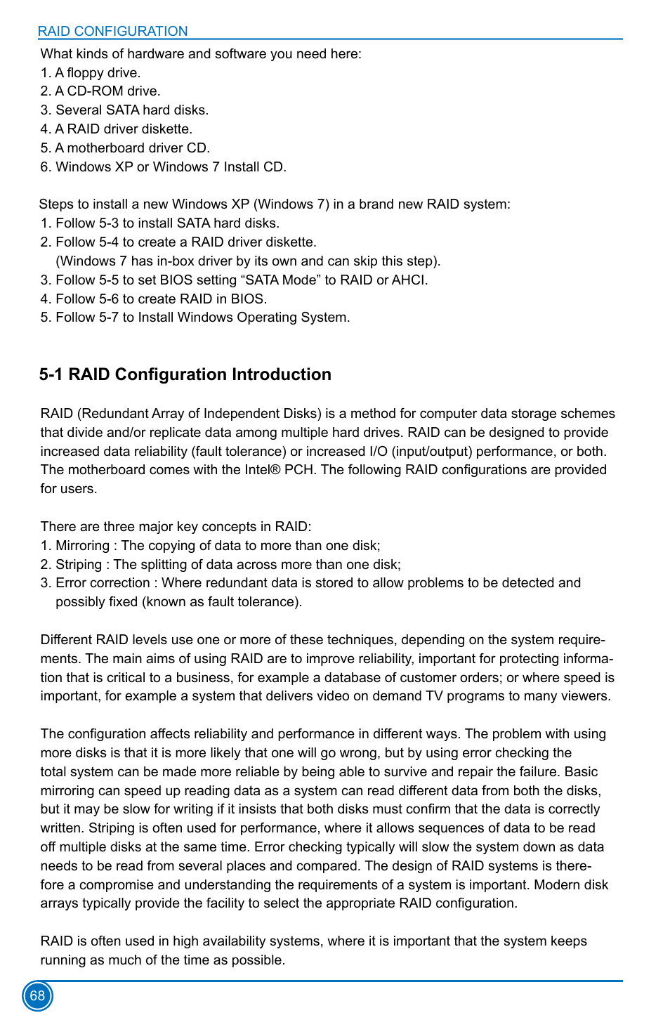 1 raid configuration introduction | Foxconn H77MXV Series User Manual | Page 75 / 106