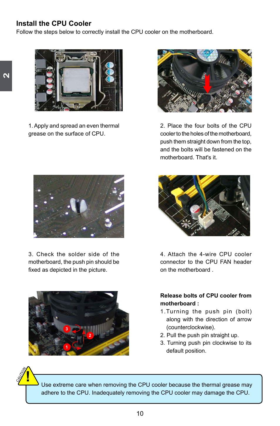 Install the cpu cooler | Foxconn P67A Series User Manual | Page 17 / 115