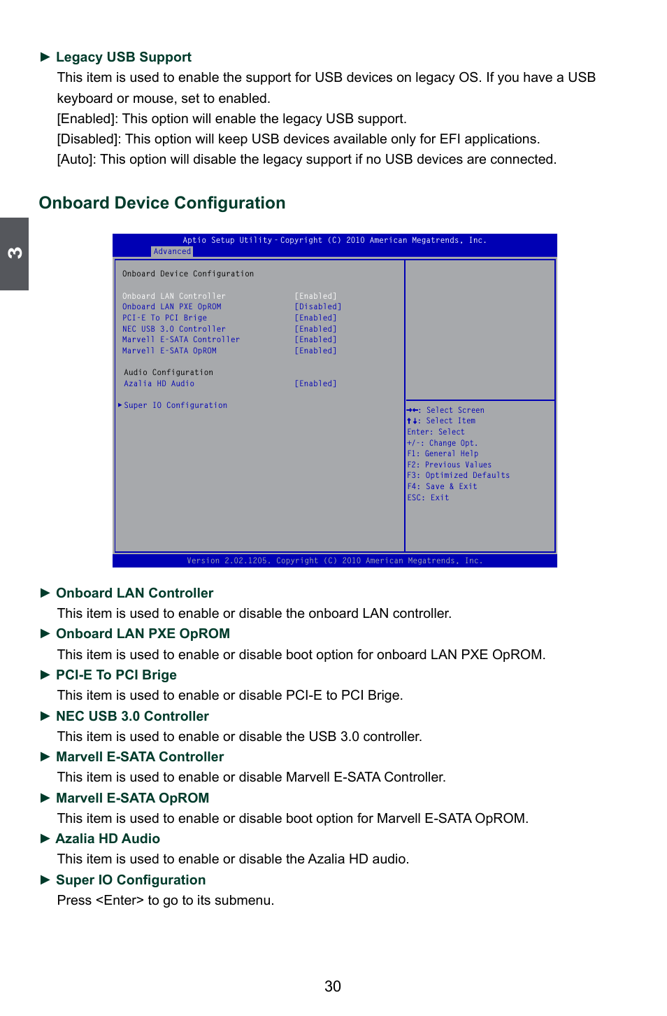 Onboard device configuration | Foxconn P67A Series User Manual | Page 37 / 115
