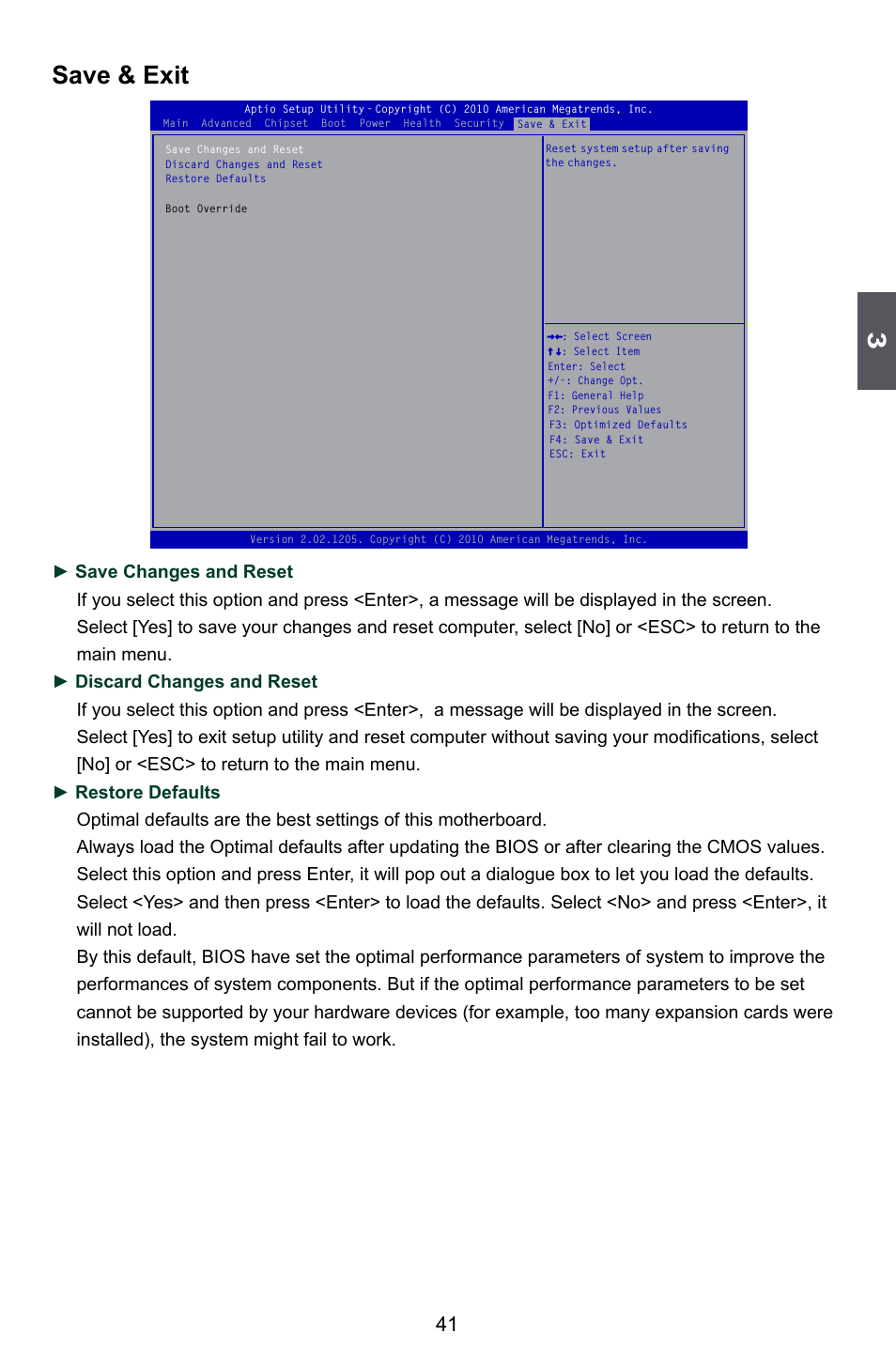 Save & exit | Foxconn P67A Series User Manual | Page 48 / 115