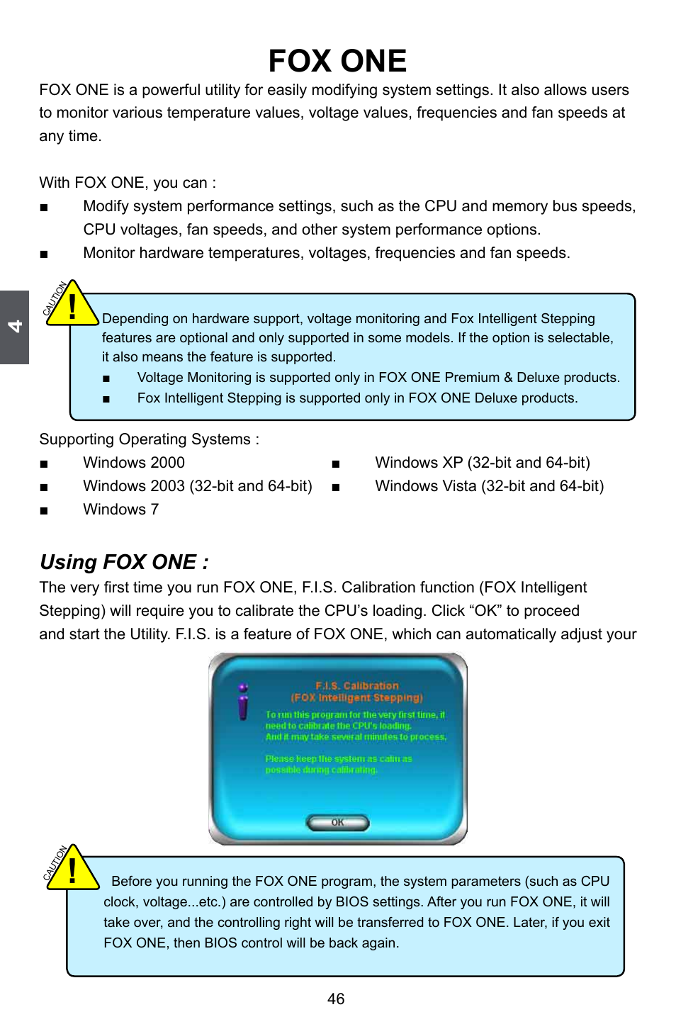 Fox one, Using fox one | Foxconn P67A Series User Manual | Page 53 / 115