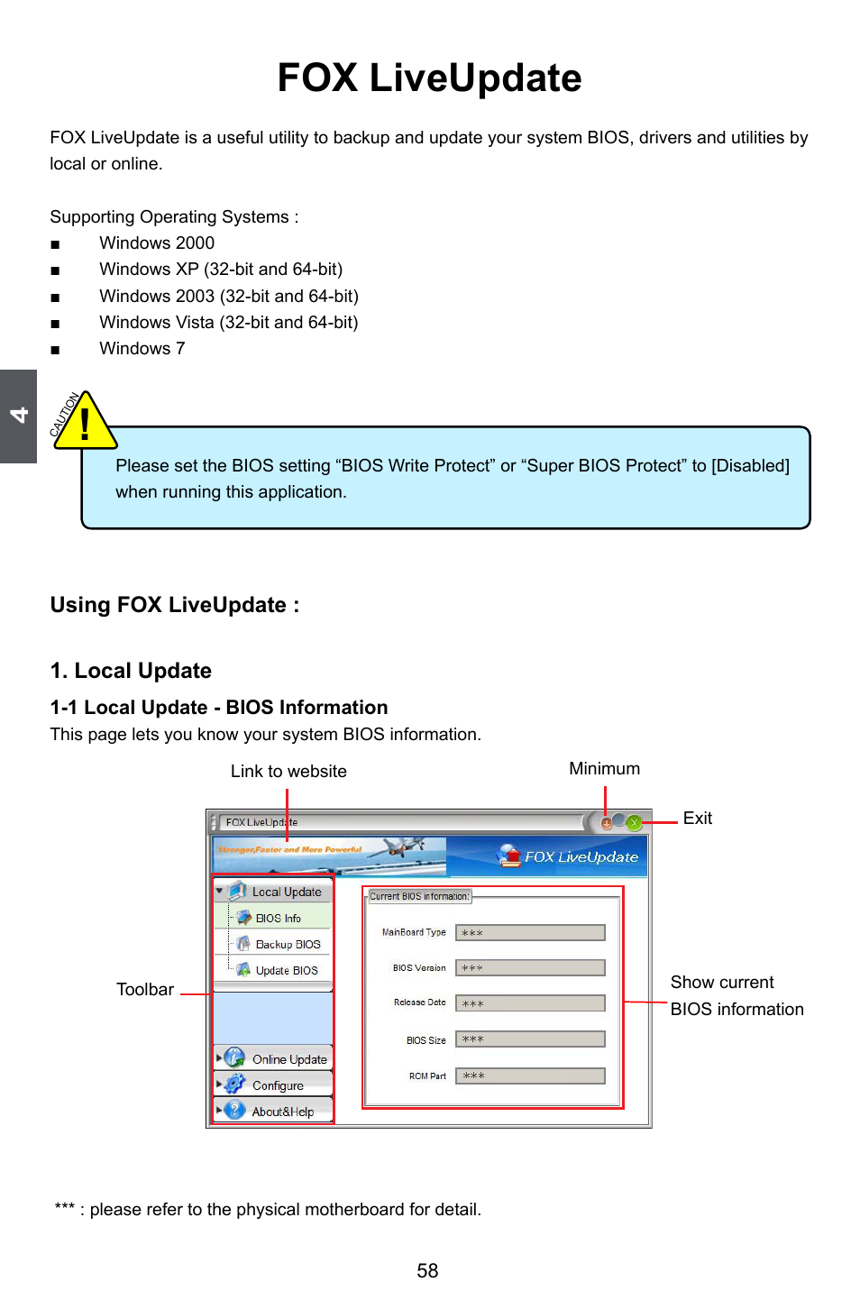 Fox liveupdate | Foxconn P67A Series User Manual | Page 65 / 115