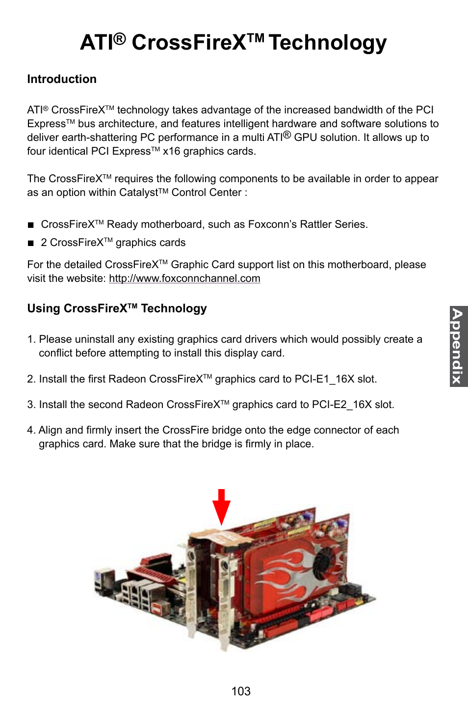 Crossfirex, Technology, Appendix | Foxconn Rattler User Manual | Page 110 / 111