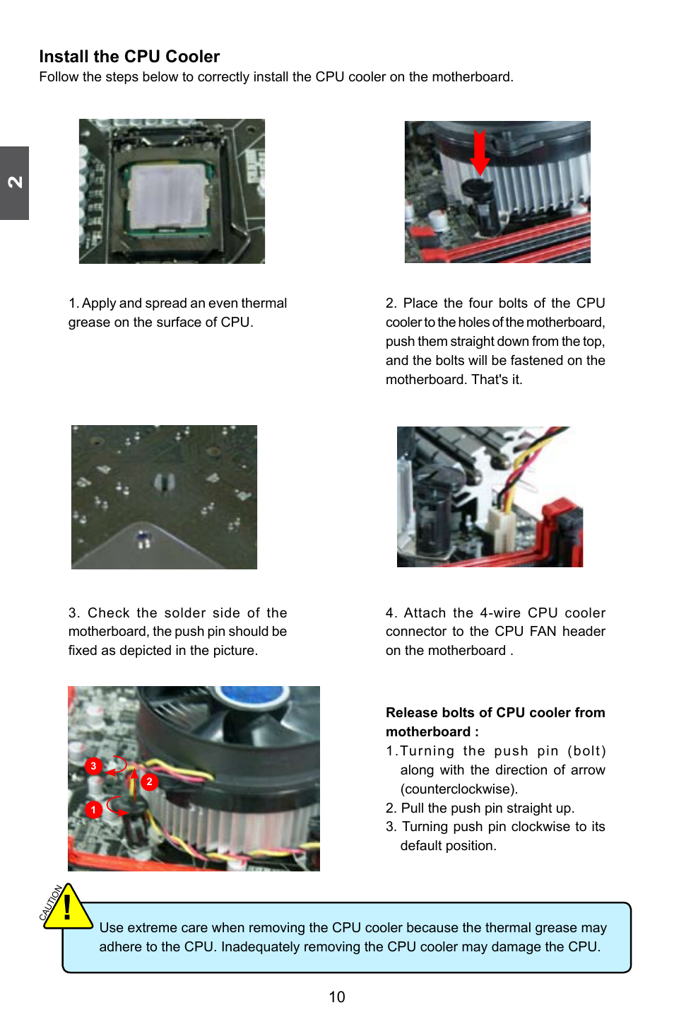 Install the cpu cooler | Foxconn Rattler User Manual | Page 17 / 111