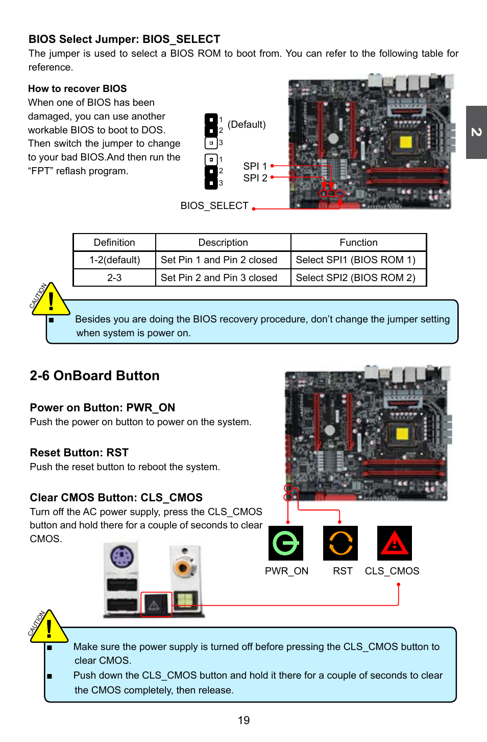 6 onboard button | Foxconn Rattler User Manual | Page 26 / 111