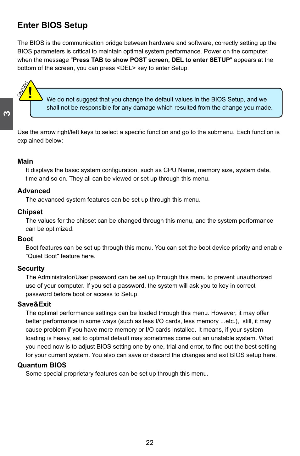 Enter bios setup | Foxconn Rattler User Manual | Page 29 / 111