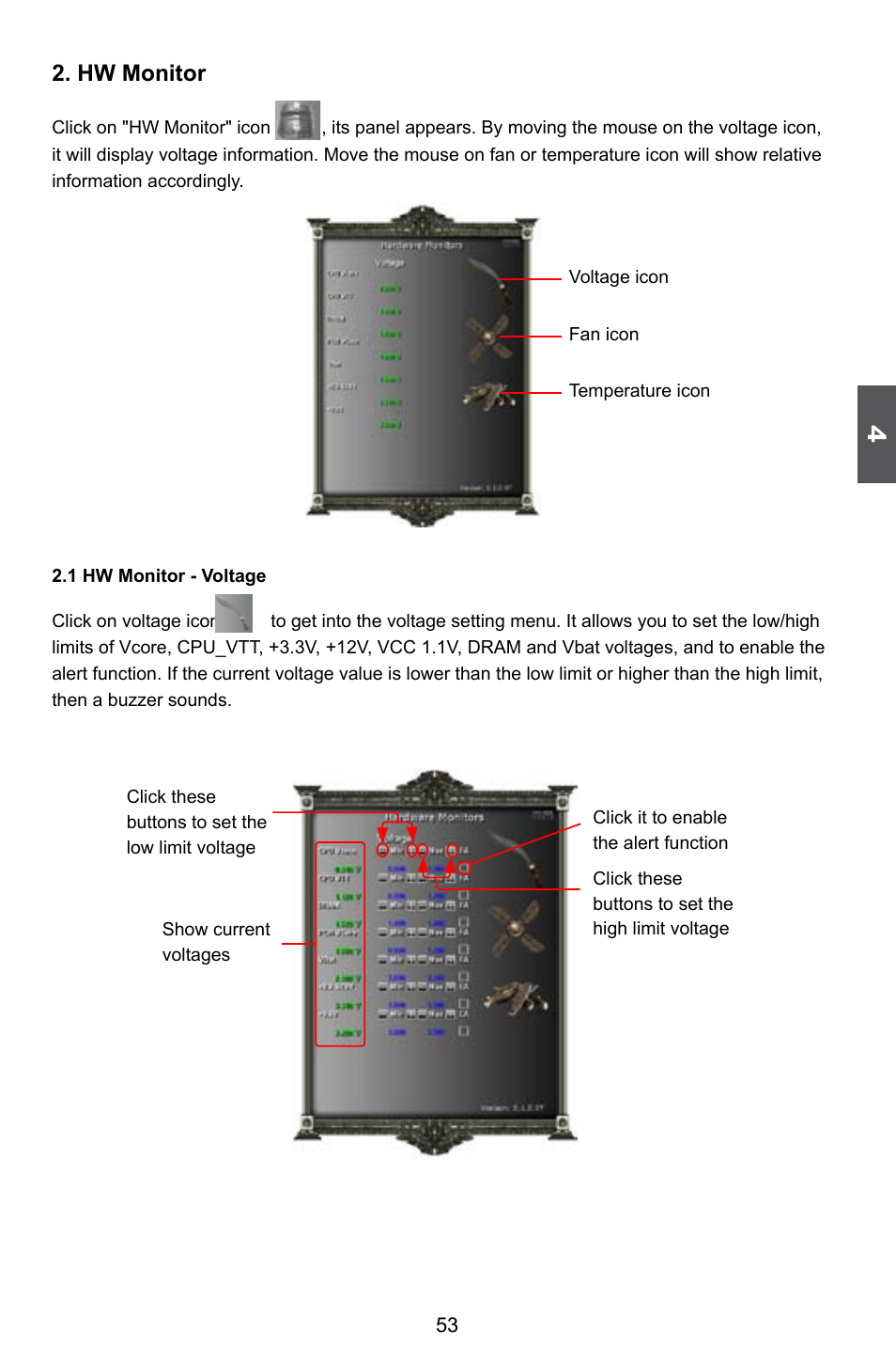 Hw monitor | Foxconn Rattler User Manual | Page 60 / 111