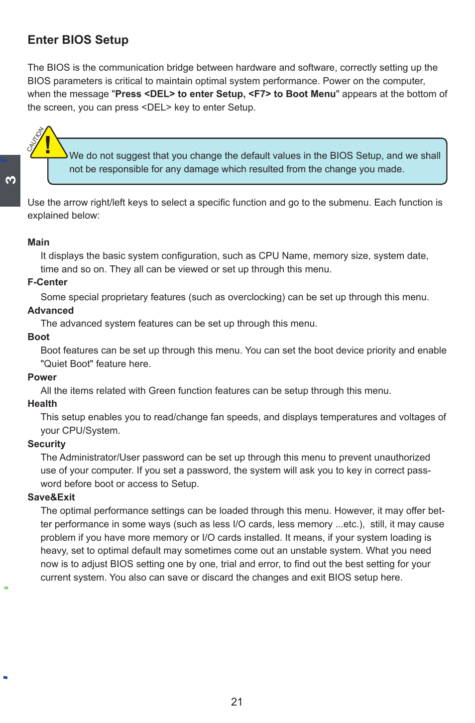 Enter bios setup | Foxconn Q77M User Manual | Page 28 / 107