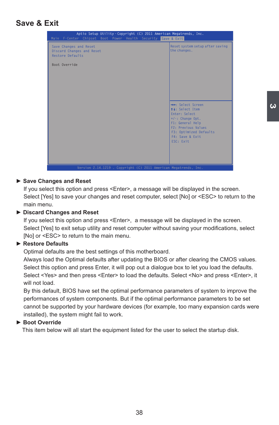 Save & exit | Foxconn Q77M User Manual | Page 45 / 107