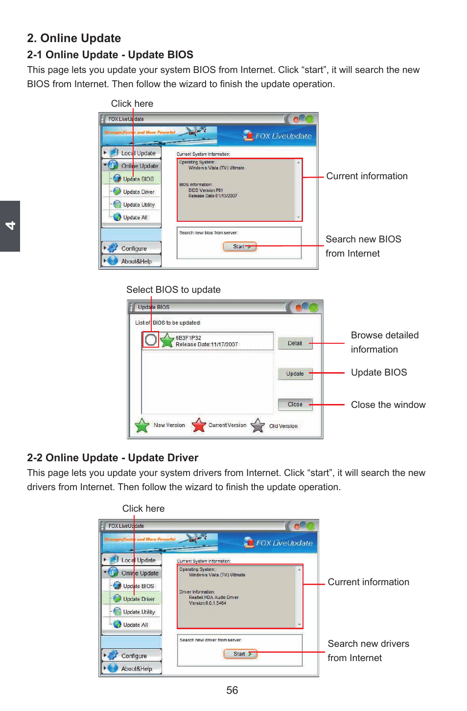 Online update | Foxconn Q77M User Manual | Page 63 / 107