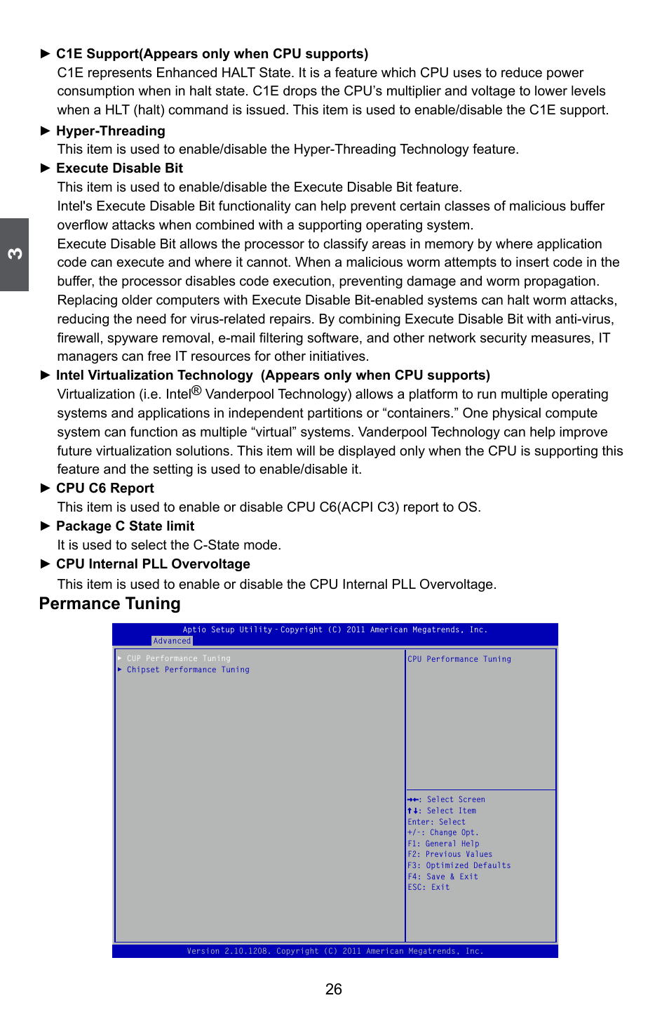 Permance tuning | Foxconn Z68A-S User Manual | Page 33 / 129