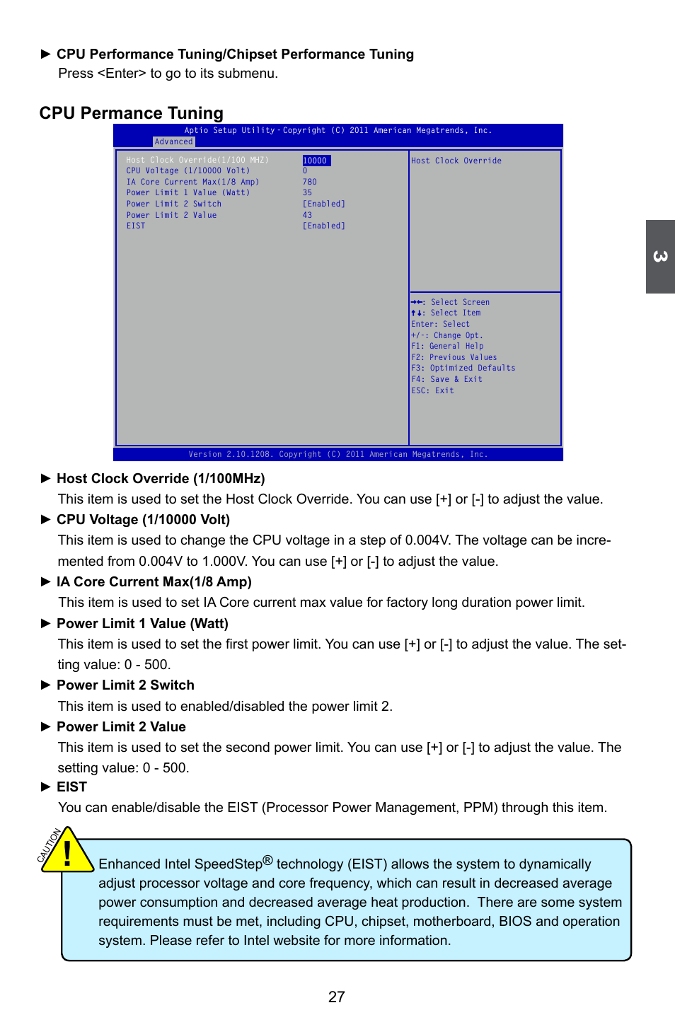 Cpu permance tuning | Foxconn Z68A-S User Manual | Page 34 / 129