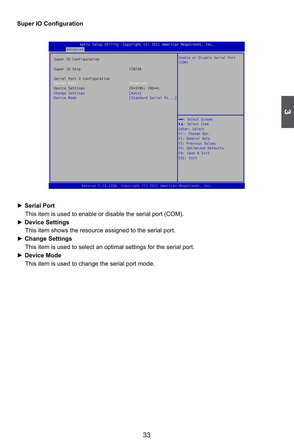 Super io configuration | Foxconn Z68A-S User Manual | Page 40 / 129