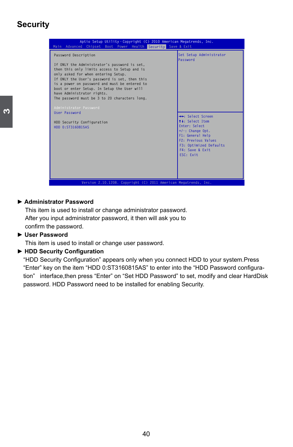 Security | Foxconn Z68A-S User Manual | Page 47 / 129