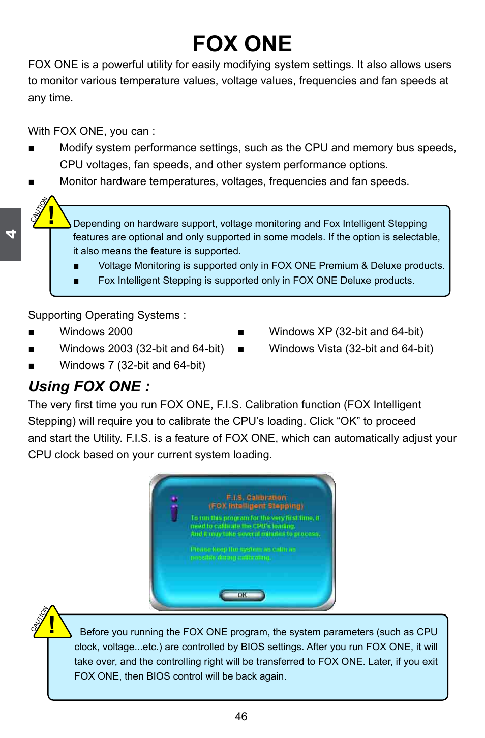 Fox one, Using fox one | Foxconn Z68A-S User Manual | Page 53 / 129