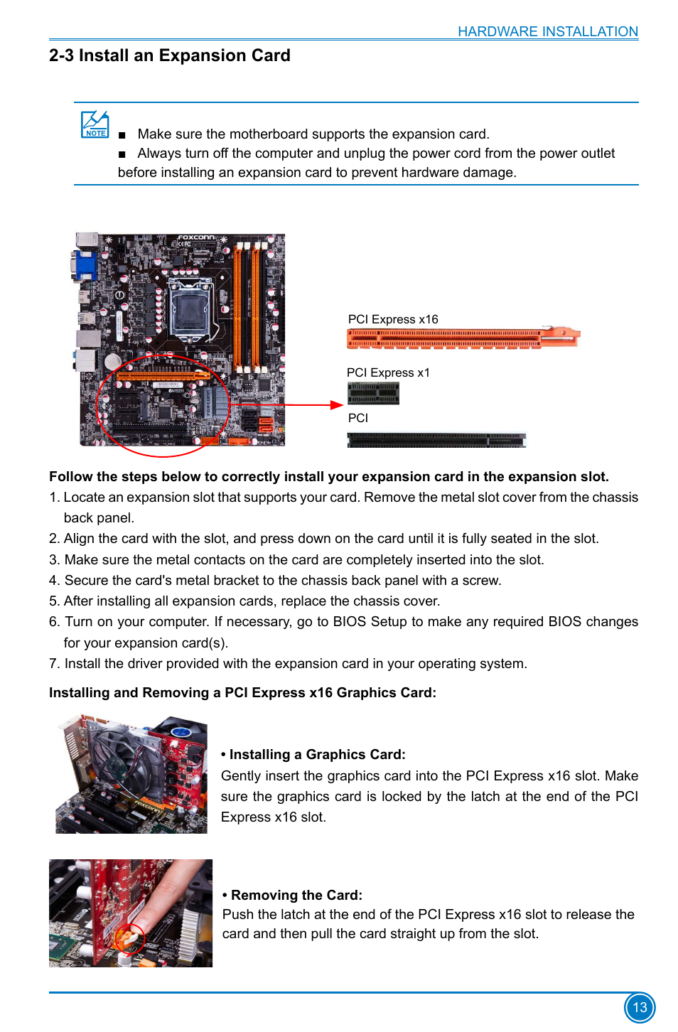 3 install an expansion card | Foxconn Z75M-S User Manual | Page 20 / 111