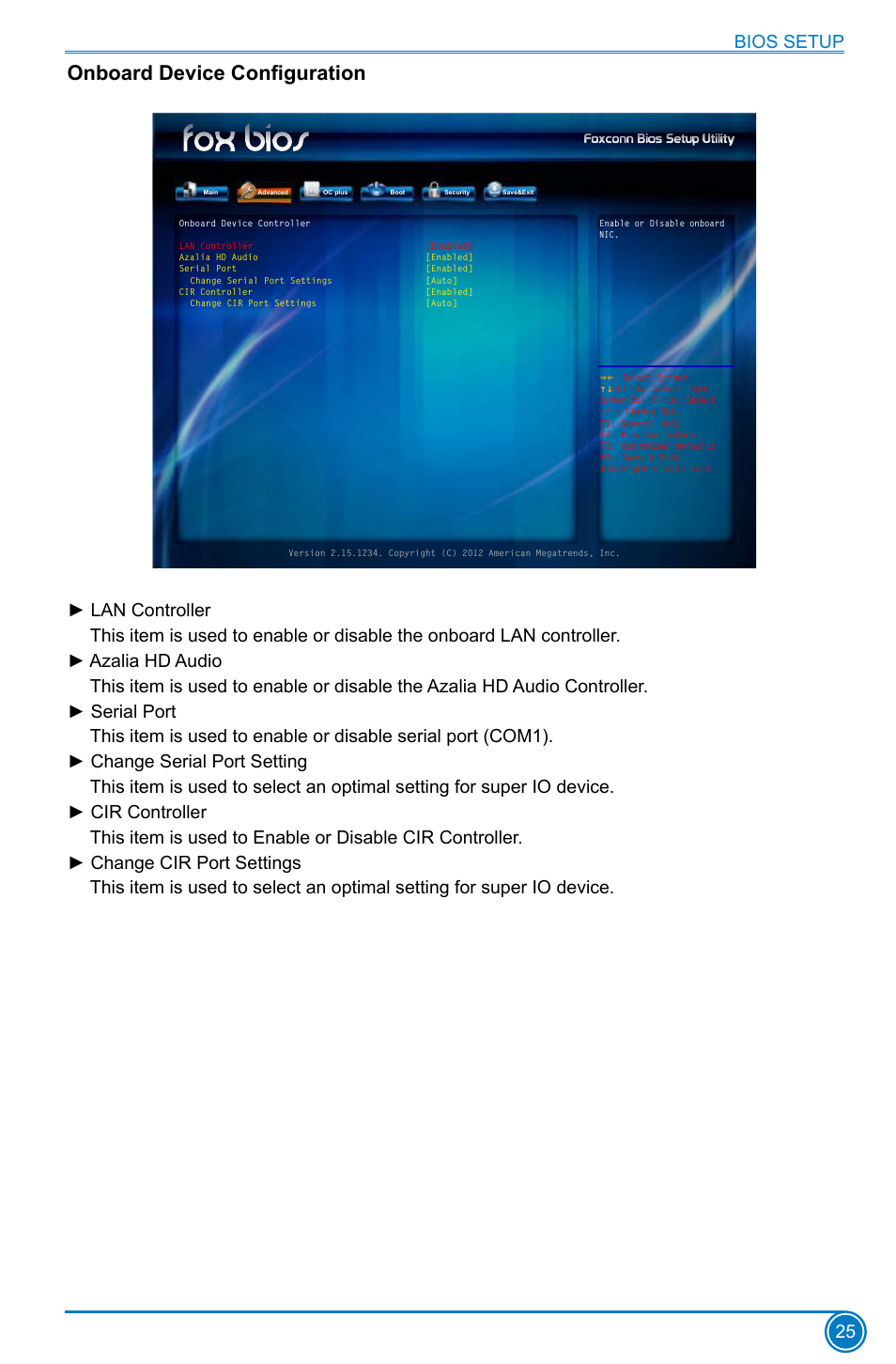 Onboard device configuration | Foxconn Z75M-S User Manual | Page 32 / 111