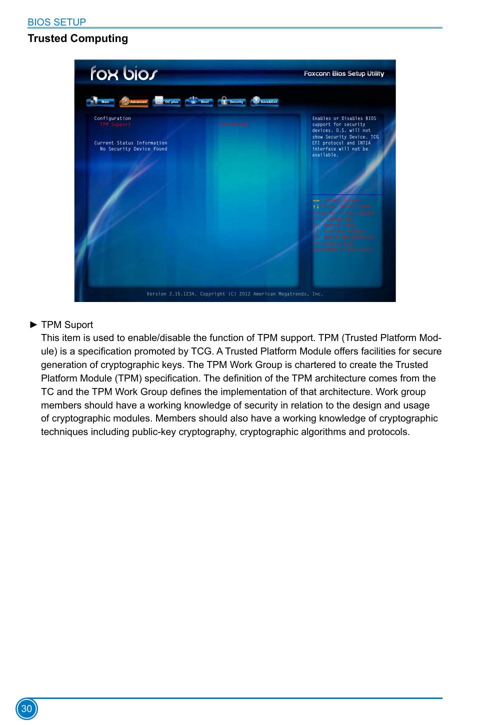 Trusted computing | Foxconn Z75M-S User Manual | Page 37 / 111