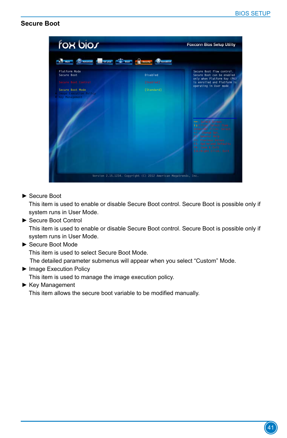 Secure boot | Foxconn Z75M-S User Manual | Page 48 / 111