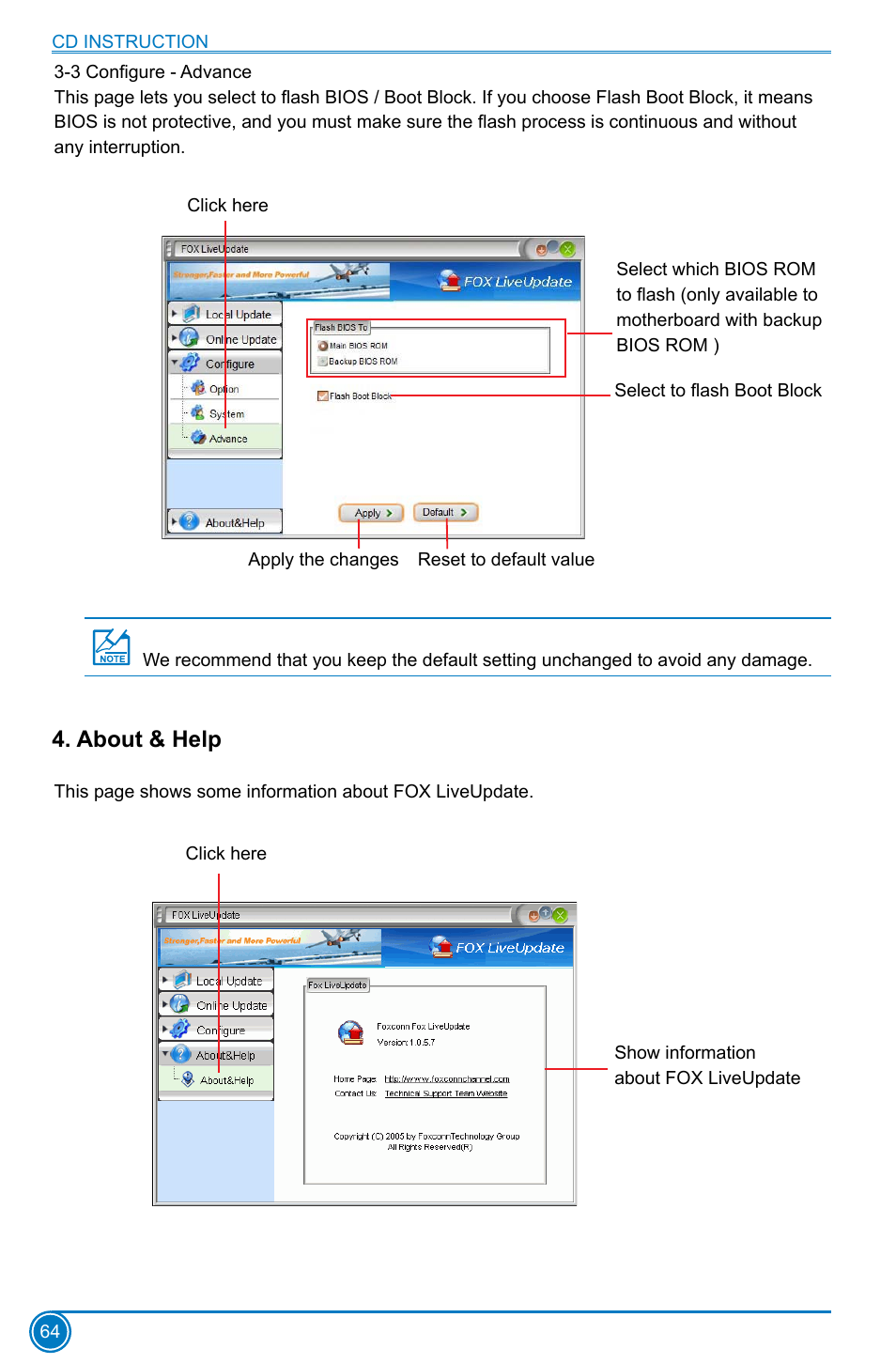 About & help | Foxconn Z75M-S User Manual | Page 71 / 111