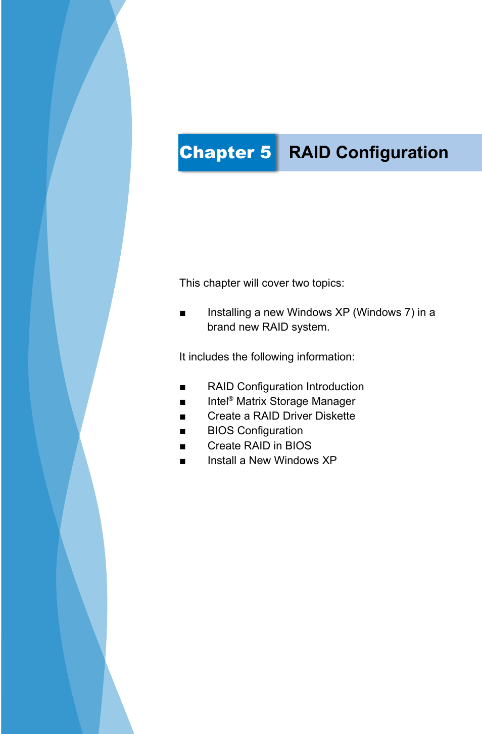 Chapter 5 raid configuration | Foxconn Z75M-S User Manual | Page 74 / 111