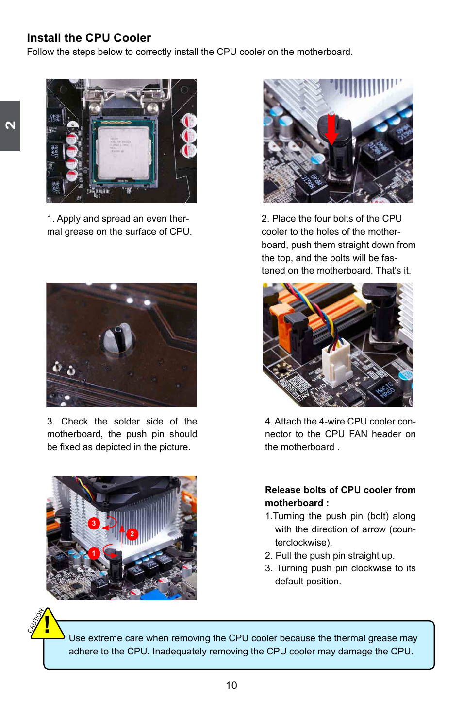 Install the cpu cooler | Foxconn Z75M-S User Manual | Page 17 / 110