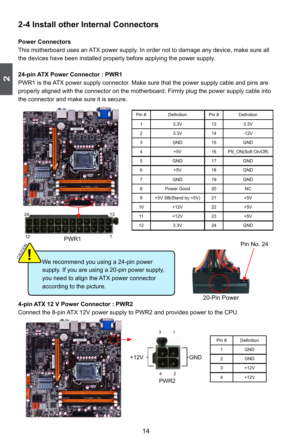 4 install other internal connectors | Foxconn Z75M-S User Manual | Page 21 / 110