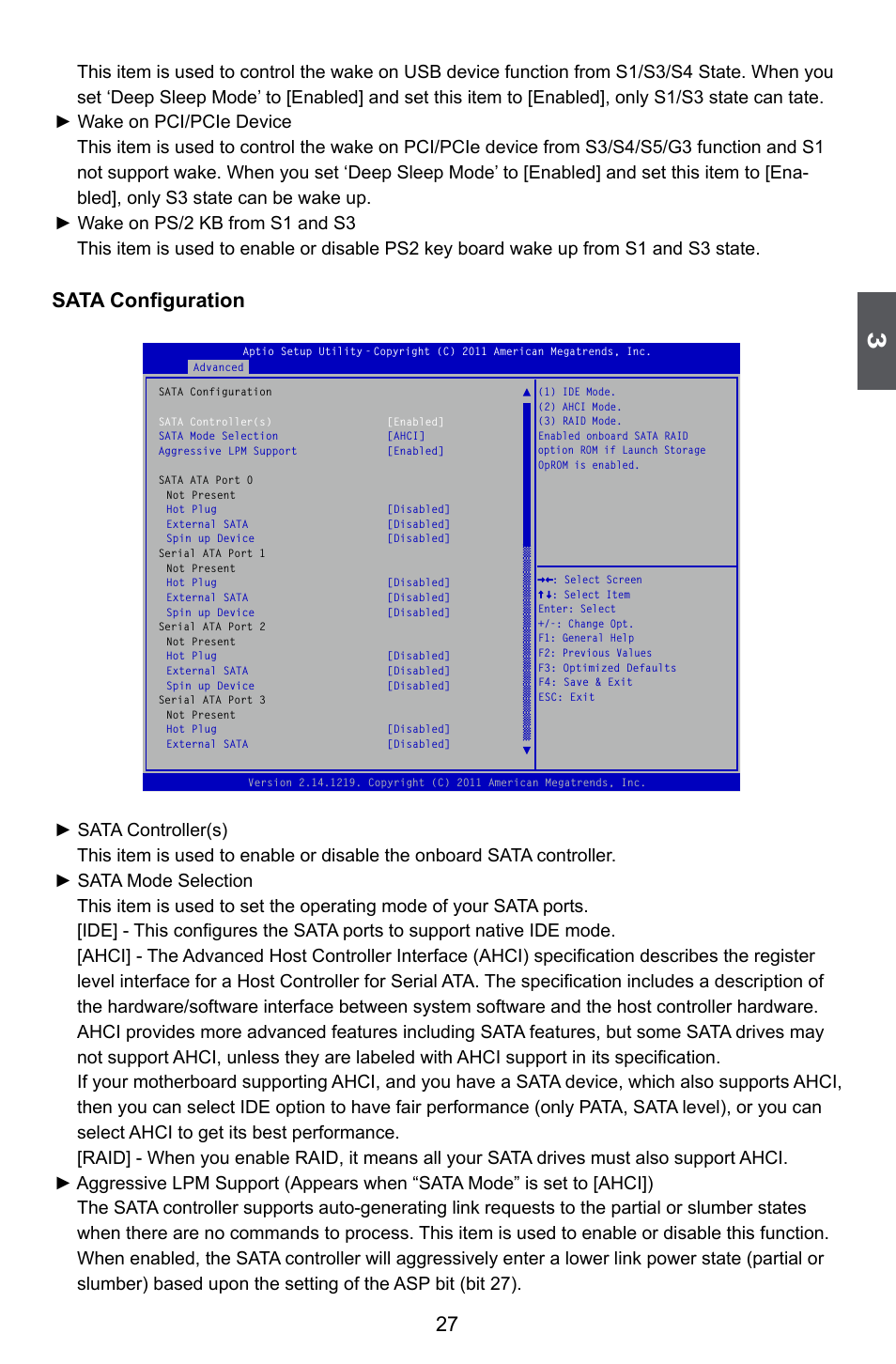 Sata configuration | Foxconn Z75M-S User Manual | Page 34 / 110