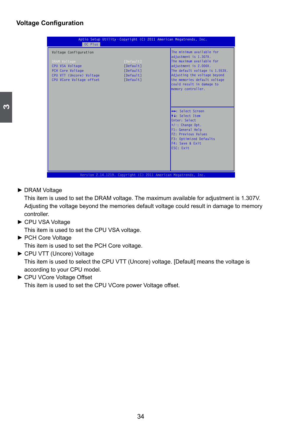 Voltage configuration, 34 voltage configuration | Foxconn Z75M-S User Manual | Page 41 / 110