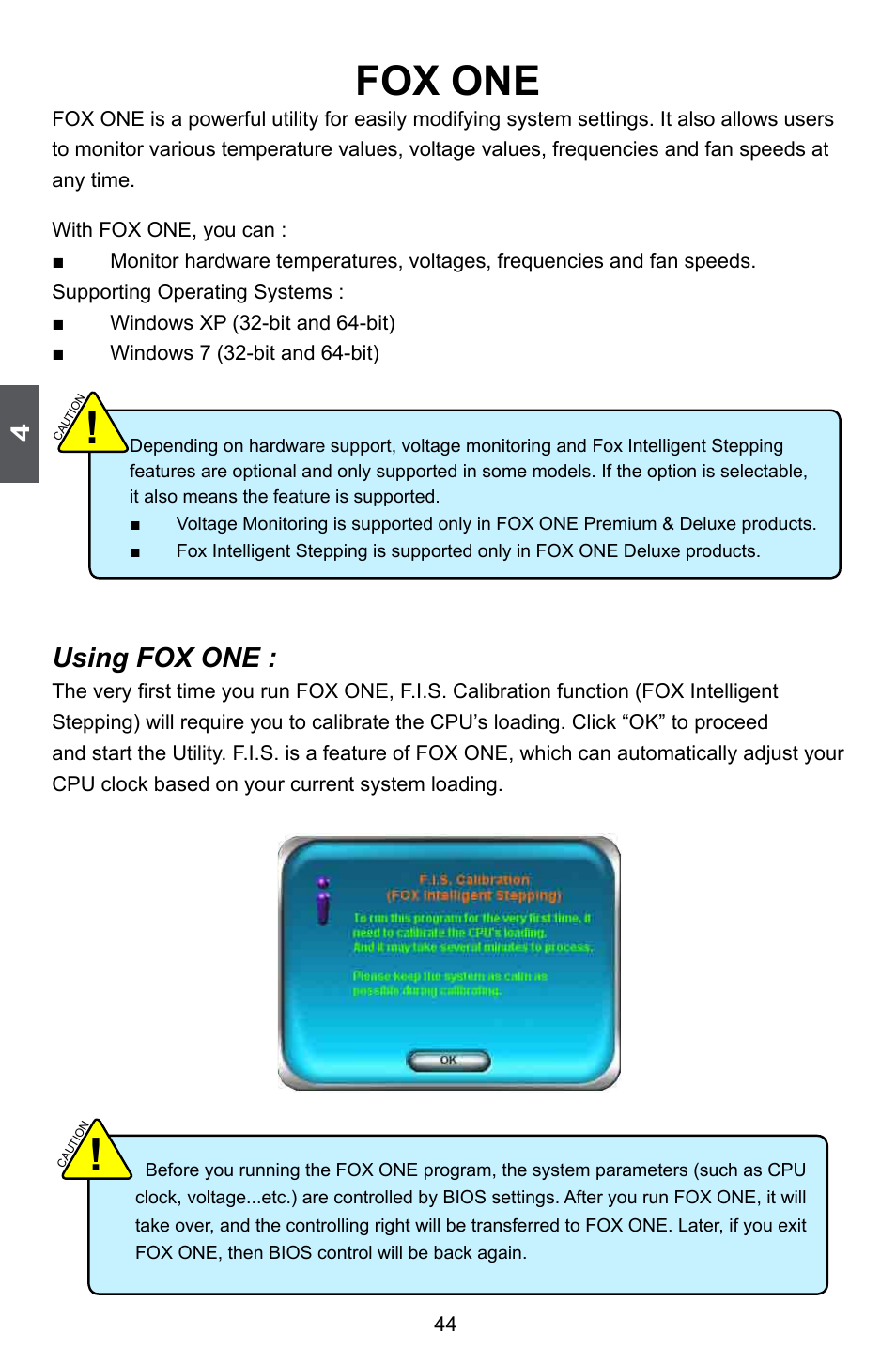 Fox one, Using fox one | Foxconn Z75M-S User Manual | Page 51 / 110