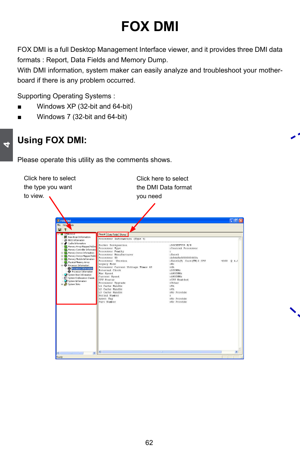 Fox dmi, Using fox dmi | Foxconn Z75M-S User Manual | Page 69 / 110