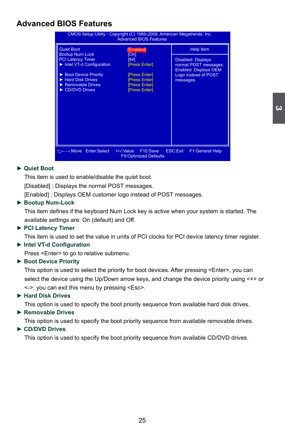 Advanced bios features | Foxconn H55A User Manual | Page 32 / 73
