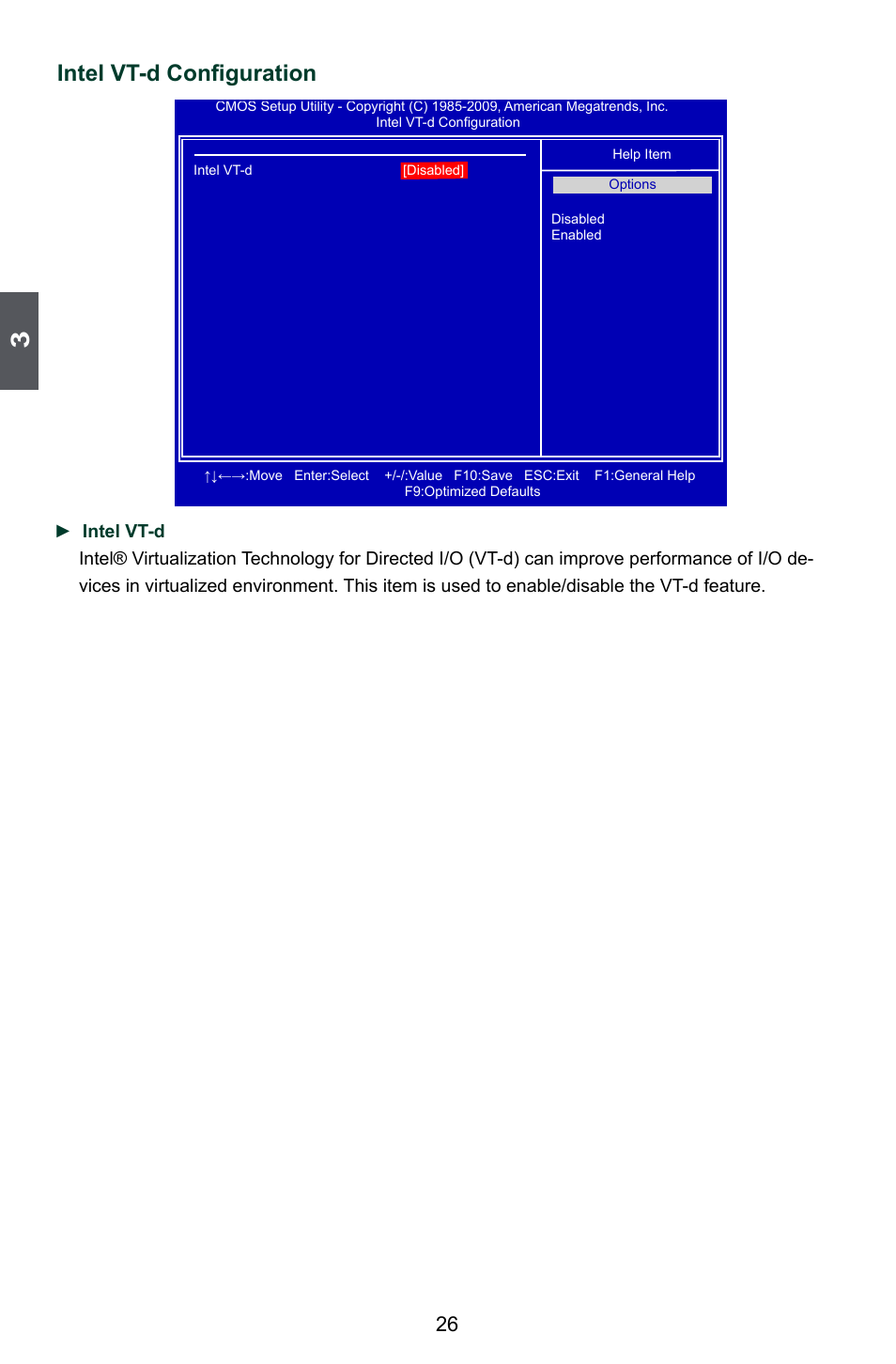 Intel vt-d configuration | Foxconn H55A User Manual | Page 33 / 73