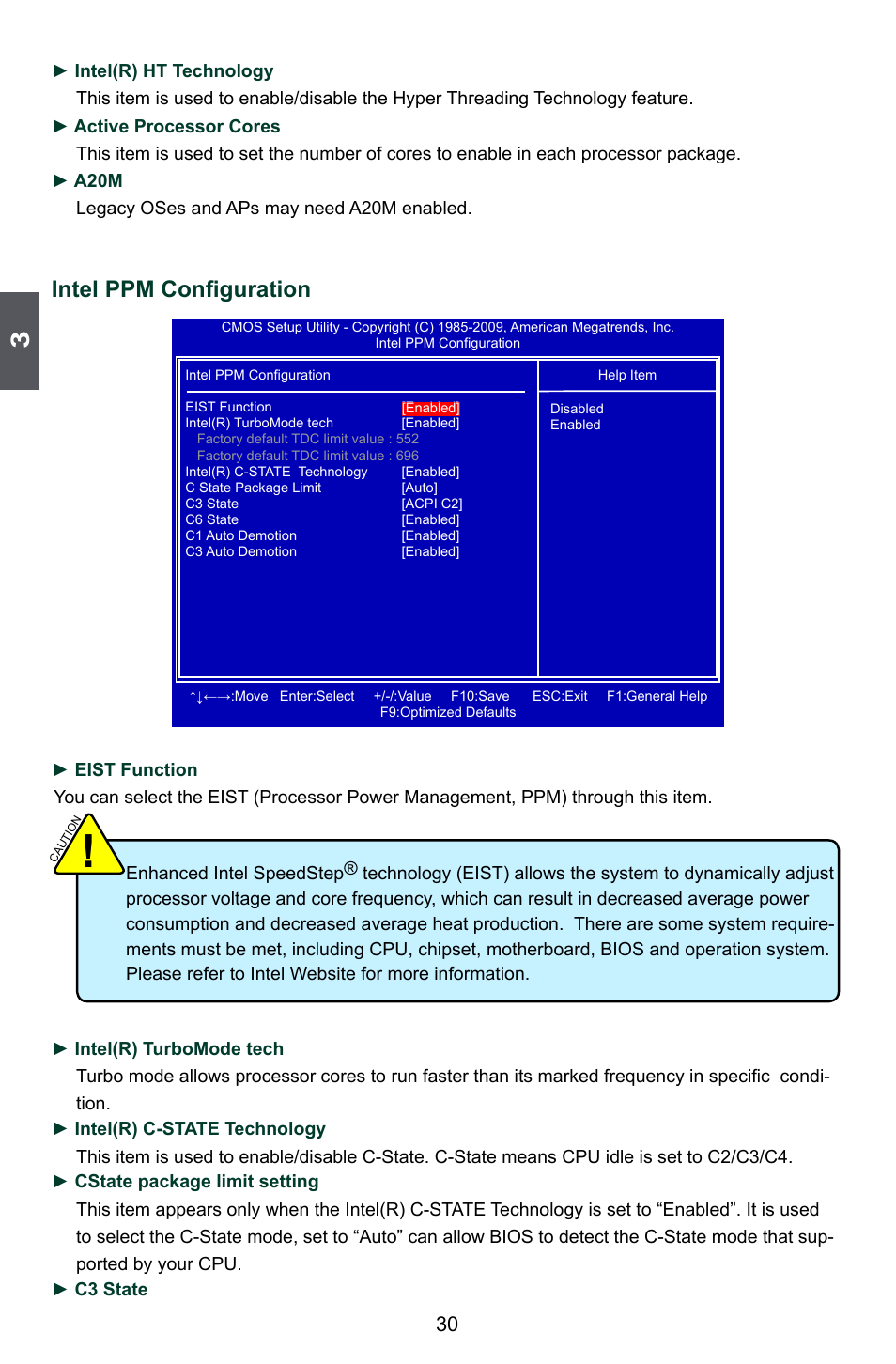 Intel ppm configuration | Foxconn H55A User Manual | Page 37 / 73