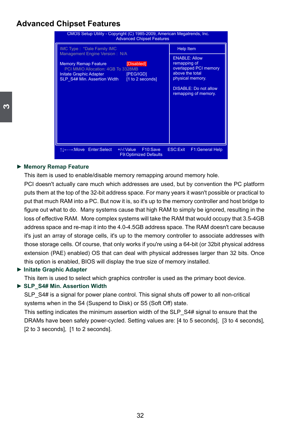 Advanced chipset features | Foxconn H55A User Manual | Page 39 / 73