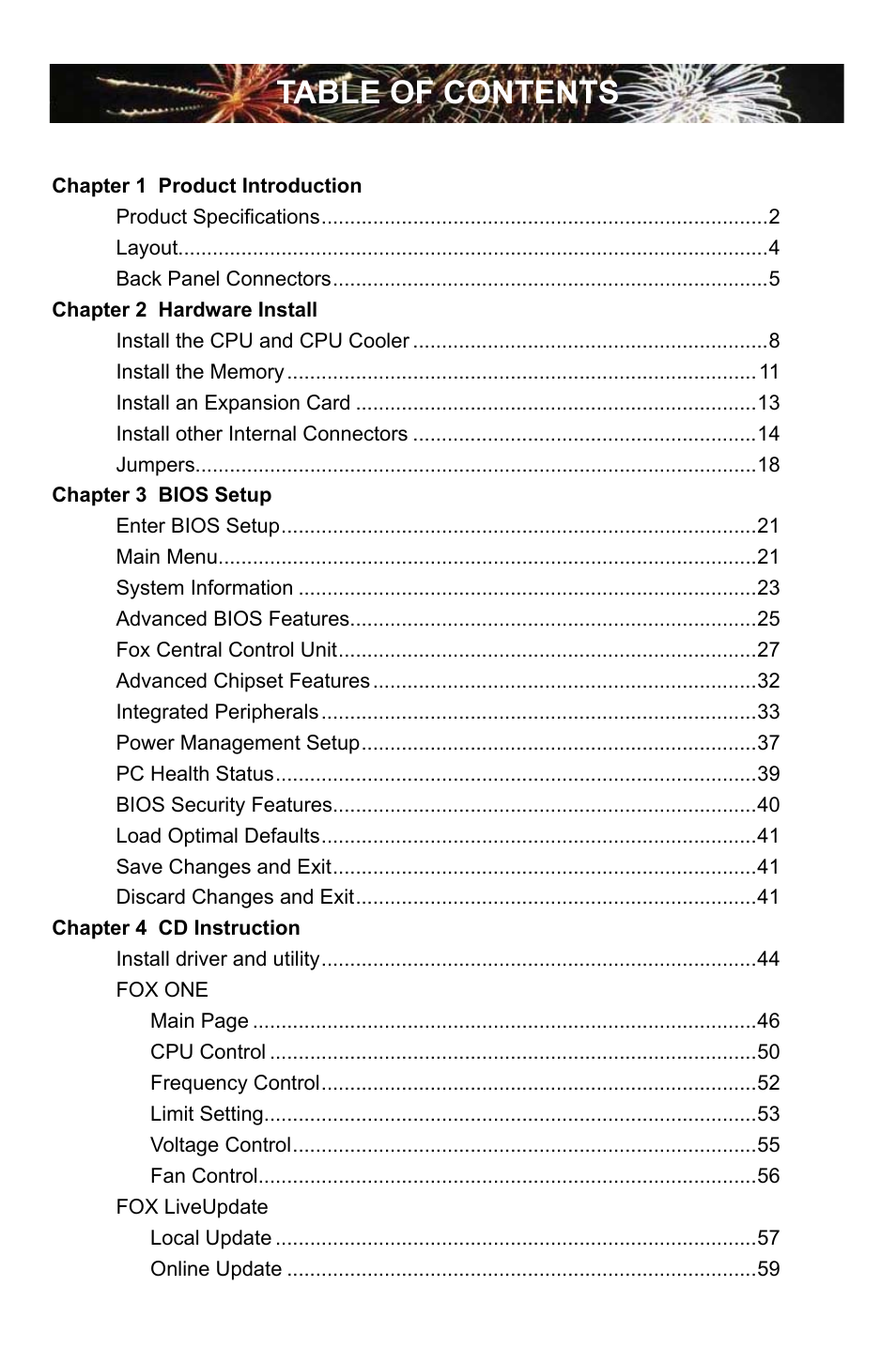 Foxconn H55A User Manual | Page 6 / 73