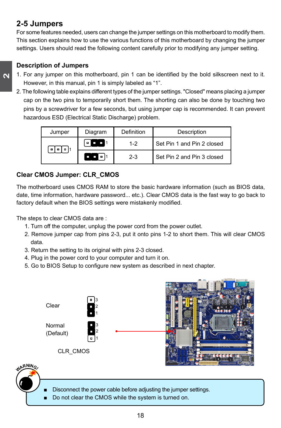 5 jumpers | Foxconn H55M-S User Manual | Page 25 / 73